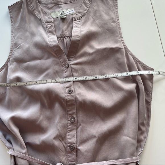 Thread & Supply Button-Down Tan Midi Dress - Picture 10 of 11